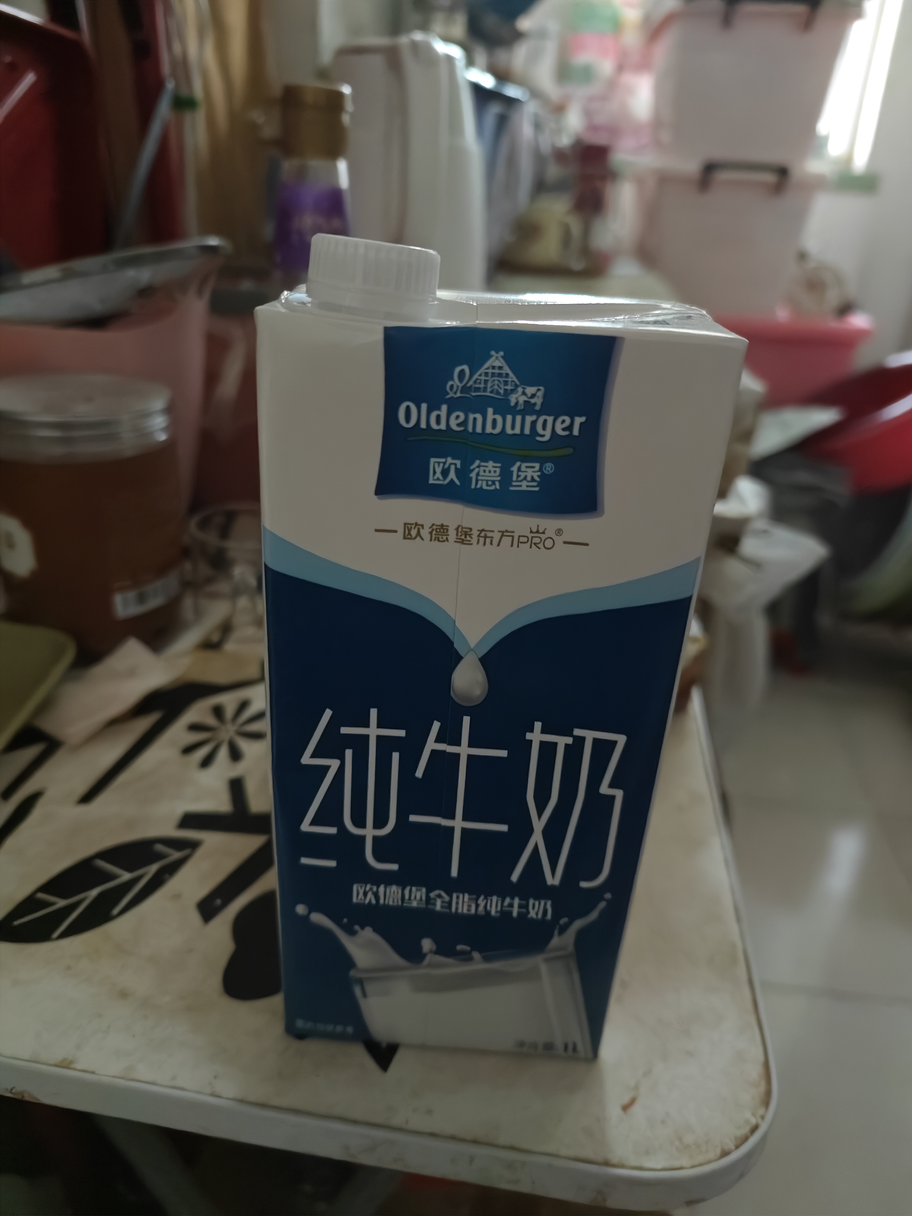 欧德堡（Oldenburger）3.4g蛋白全脂纯牛奶1L*12盒 家庭装 早餐奶 性价款 实拍图