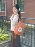 爱可乐（Echolac）双肩包女时尚背包旅行休闲电脑包百搭潮流送女友CKP2075珊瑚橘M号 实拍图
