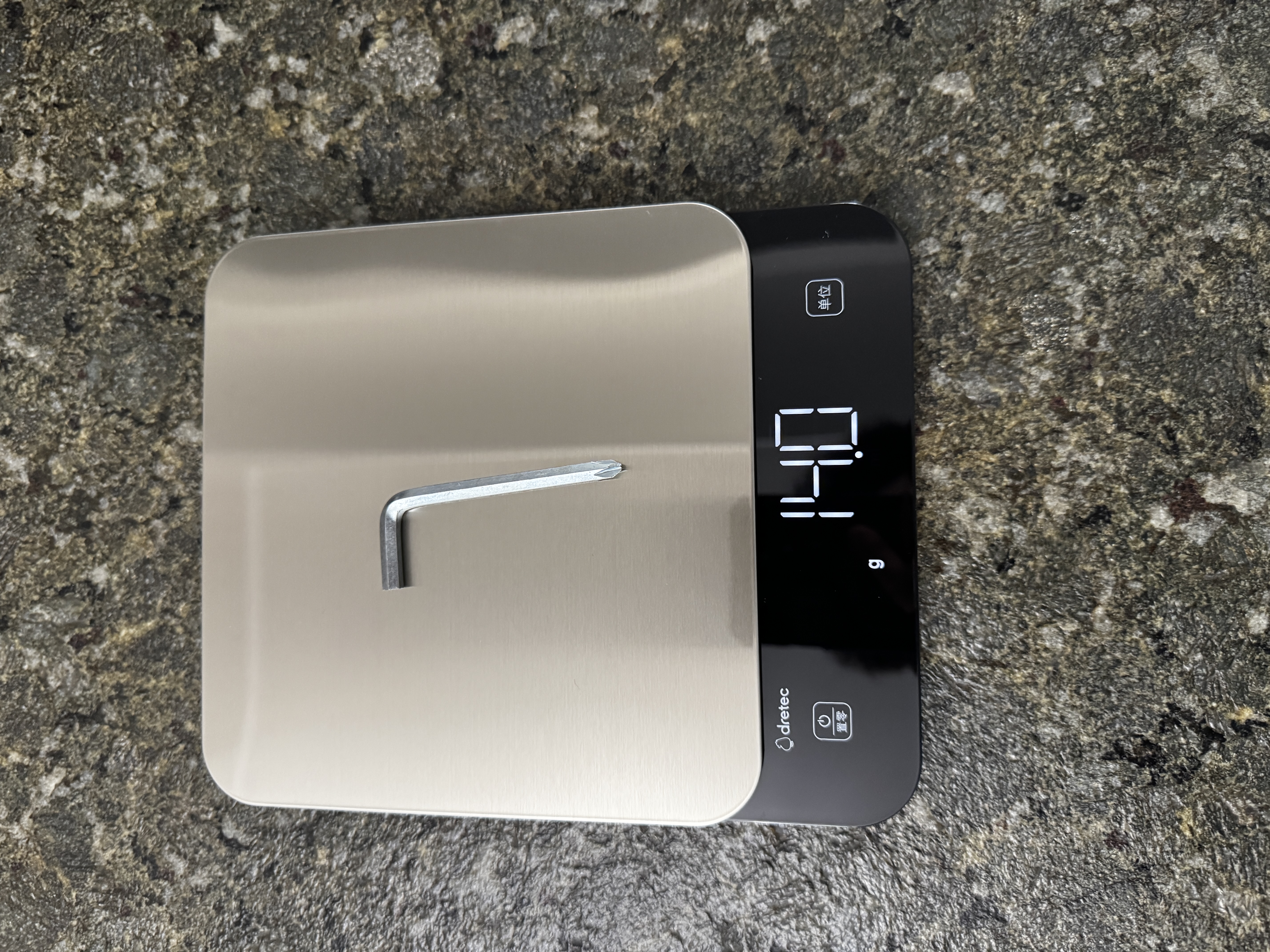 多利科（Dretec）家用电子秤厨房烘焙减脂高精度0.1g不锈钢大秤面易清洁 实拍图