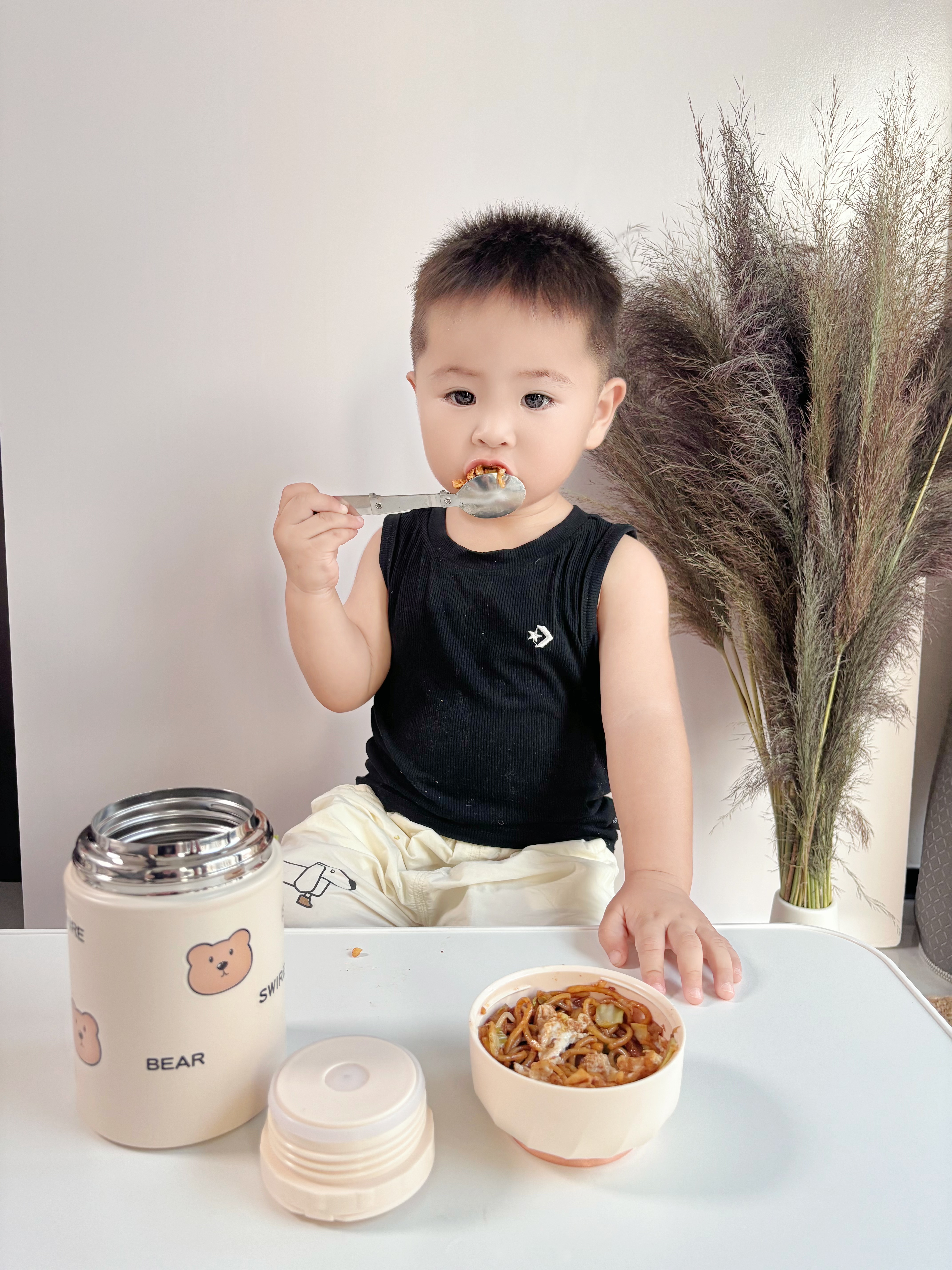 葆氏保温饭盒焖烧杯316不锈钢焖烧壶闷粥罐便携上班带饭保温汤壶赠勺 实拍图