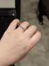 CRD克徕帝【现货闪发】契合钻石情侣款对戒婚戒结婚订婚钻戒铂金戒 PT950铂金 男戒 约9分 Q00600E-2 实拍图
