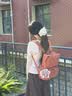 爱可乐（Echolac）双肩包女时尚背包旅行休闲电脑包百搭潮流送女友CKP2075珊瑚橘M号 实拍图