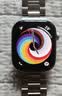 Apple/苹果 Watch S11 智能手表GPS款46毫米银色铝金属表壳雾紫色运动型表带S/M MEVW4CH/B 实拍图