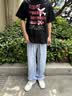 鲁宾克美式复古牛仔裤男春秋季2026新款裤子男宽松直筒高街休闲阔腿长裤 浅蓝色 XL (建议体重130-145斤) 实拍图