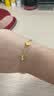 周大金 CHOW TAI KING四叶草黄金手链女足金手链轻奢孔雀石手饰情人节生日礼物送女朋友 黄金999足金四叶草手链【五花红玛瑙款】 实拍图