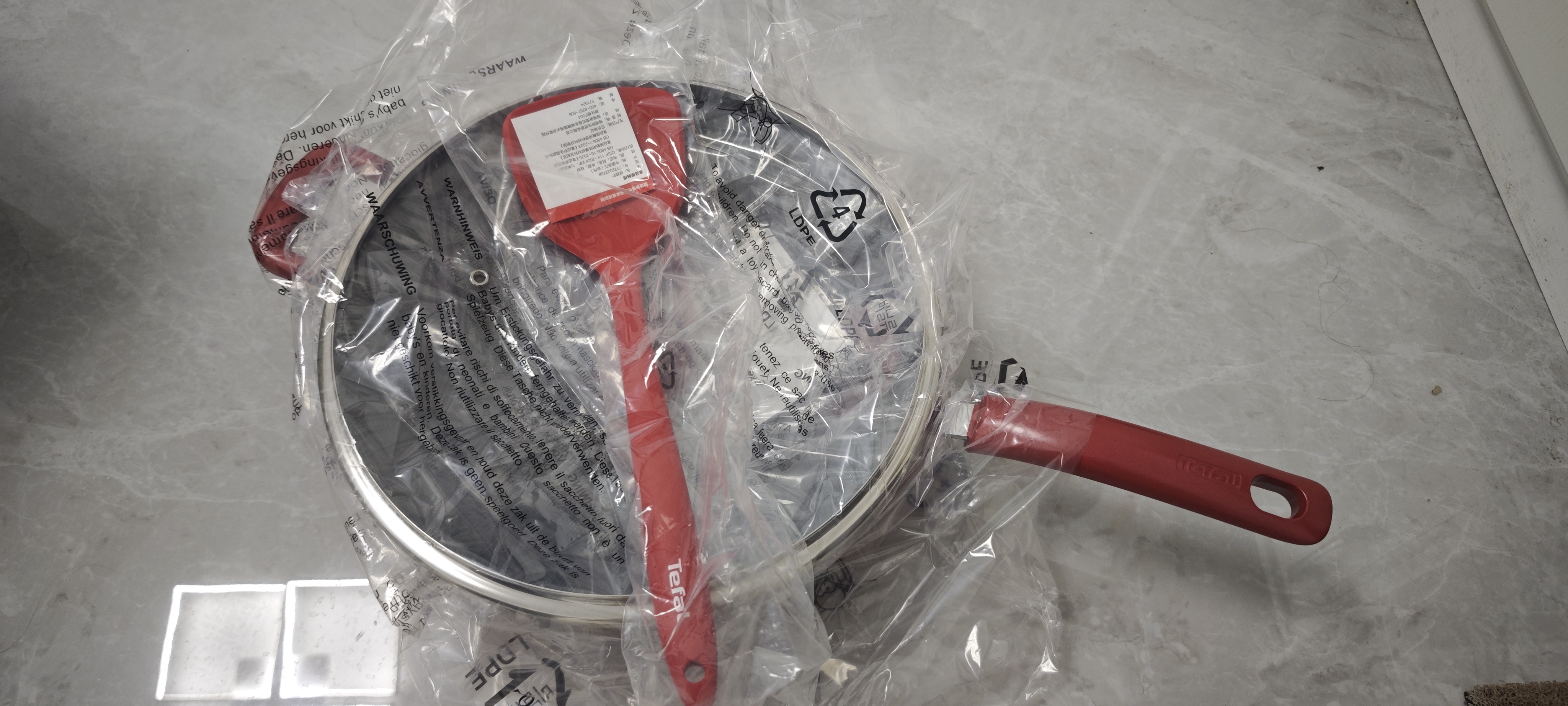 特福（Tefal）炒锅有钛不粘锅家用30cm炒菜锅可进洗碗机少油烟大直径炒锅 实拍图