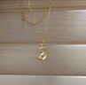中国黄金（CHINA GOLD）足金望月龙吊坠女款黄金项链本命年生肖龙情人节生日礼物送女友 【今/次日达】望月龙吊坠+S925链 约0.3g 实拍图