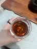 古德窑 泡茶壶茶水分离玻璃内胆一键过滤泡茶杯茶具中秋礼品礼物送老师 胡桃木玻璃烟灰款飘逸茶壶 650ml 实拍图