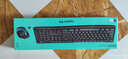 罗技（Logitech）MK275 键鼠套装 无线键鼠套装 办公键鼠套装 全尺寸 商务键鼠套装 带无线2.4G接收器 黑蓝色 实拍图