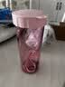 特百惠（Tupperware）莹彩430ml塑料杯男女士学生运动水杯子大容量泡茶杯 糖果粉 实拍图