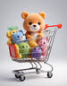 SPACEXPERT 衣物收纳箱特大号塑料整理箱车载储物箱60L蓝色 1个装 带轮 实拍图
