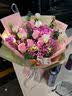 馨仪鲜花速递玫瑰向日葵康乃馨花束送女友老婆生日礼物同城配送 11朵粉玫瑰混搭花束 实拍图