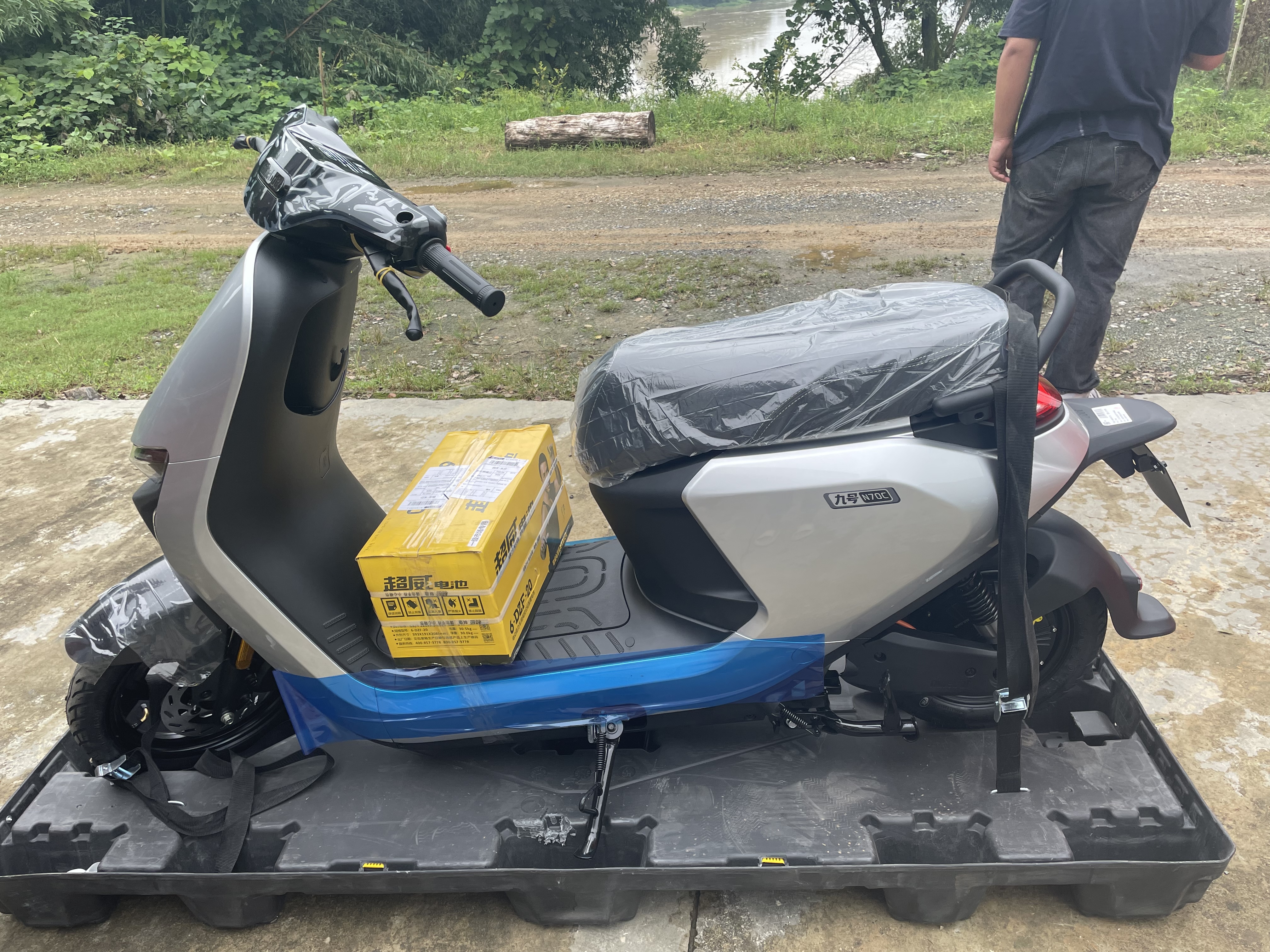 九号（Ninebot）电动车N70C电动轻便摩托车 9号智能助力电轻摩全速真续航-吉利银 实拍图