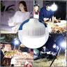 曼戈途夜市摆摊地摊户外LED充电灯泡应急家用工地照明超亮帐篷挂露营灯 30%选M25高亮600000W电显10-64小时 爆卖30万/首次使用前请先充满/激活电池/再用 实拍图
