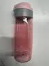 乐扣乐扣（LOCK&LOCK）一键式运动水杯塑料杯户外便携水壶带把手刻度男女杯子粉色550ml 实拍图