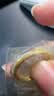 周六福黄金戒指女硬金三生三世足金素圈指环 定价单个 光面16号-0.79g 实拍图