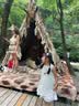 La Chapelle拉夏贝尔女童连衣裙2026新品洋气儿童夏装公主裙宝宝夏季无袖裙子 米色 送帽子 140 建议身高131-140cm 实拍图