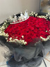 来一客情人节鲜花速递99朵红玫瑰花束生日礼物表白送女友全国同城配送 99朵红玫瑰女神款 实拍图