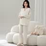 十月结晶家居服套装妈妈月子服孕妇产后哺乳睡衣春夏季薄款 紫色L码 实拍图