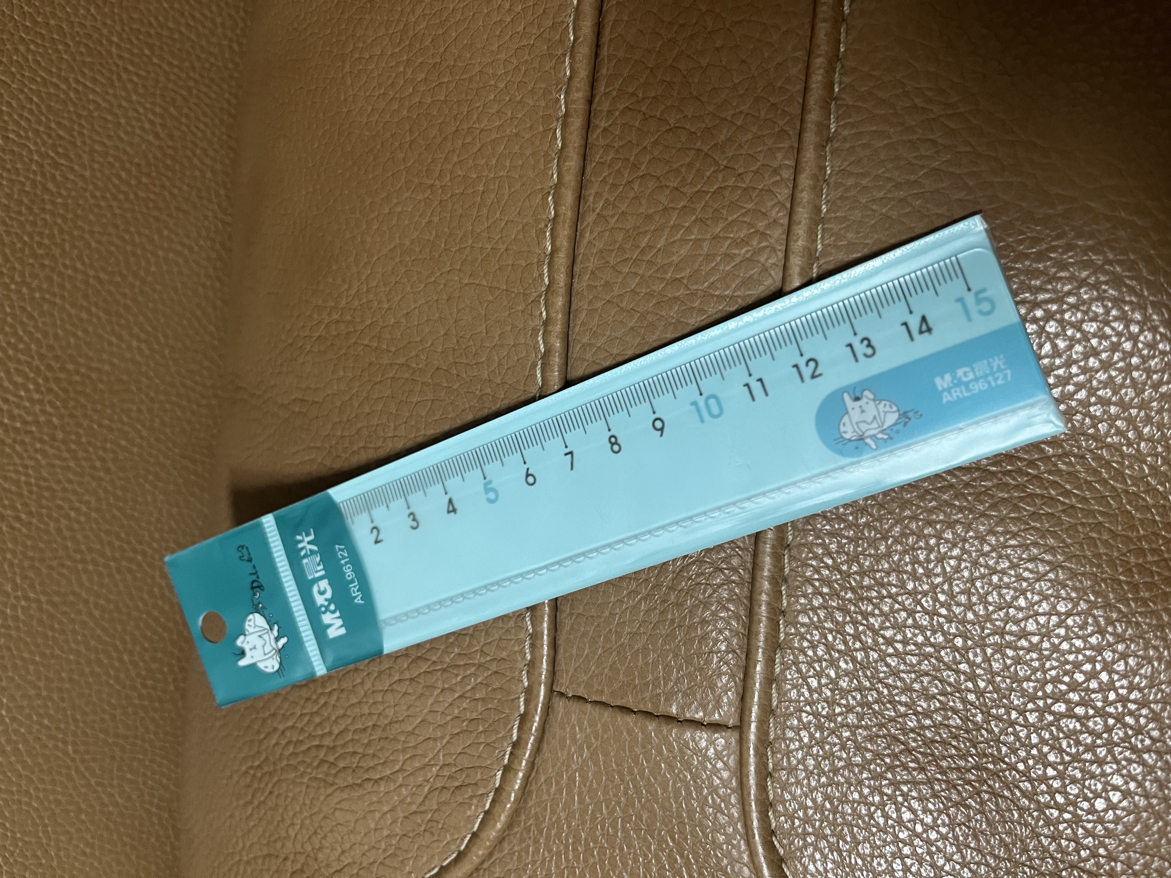 晨光（M&G）15cm学生直尺考试绘图制图波浪边尺子耷拉兔系列开学文具颜色随机ARL96127 1把 实拍图