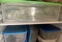 特百惠（Tupperware）冷冻5.7L大容量保鲜盒食品级密封冰箱储物收纳盒肉类速冻 蓝色盖 实拍图