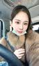 深海屿进口saga皇冠狐狸毛皮草外套女士立领短款时尚毛毛外套大衣年轻款 晕染琥珀棕 M 均码（90-120斤） 实拍图