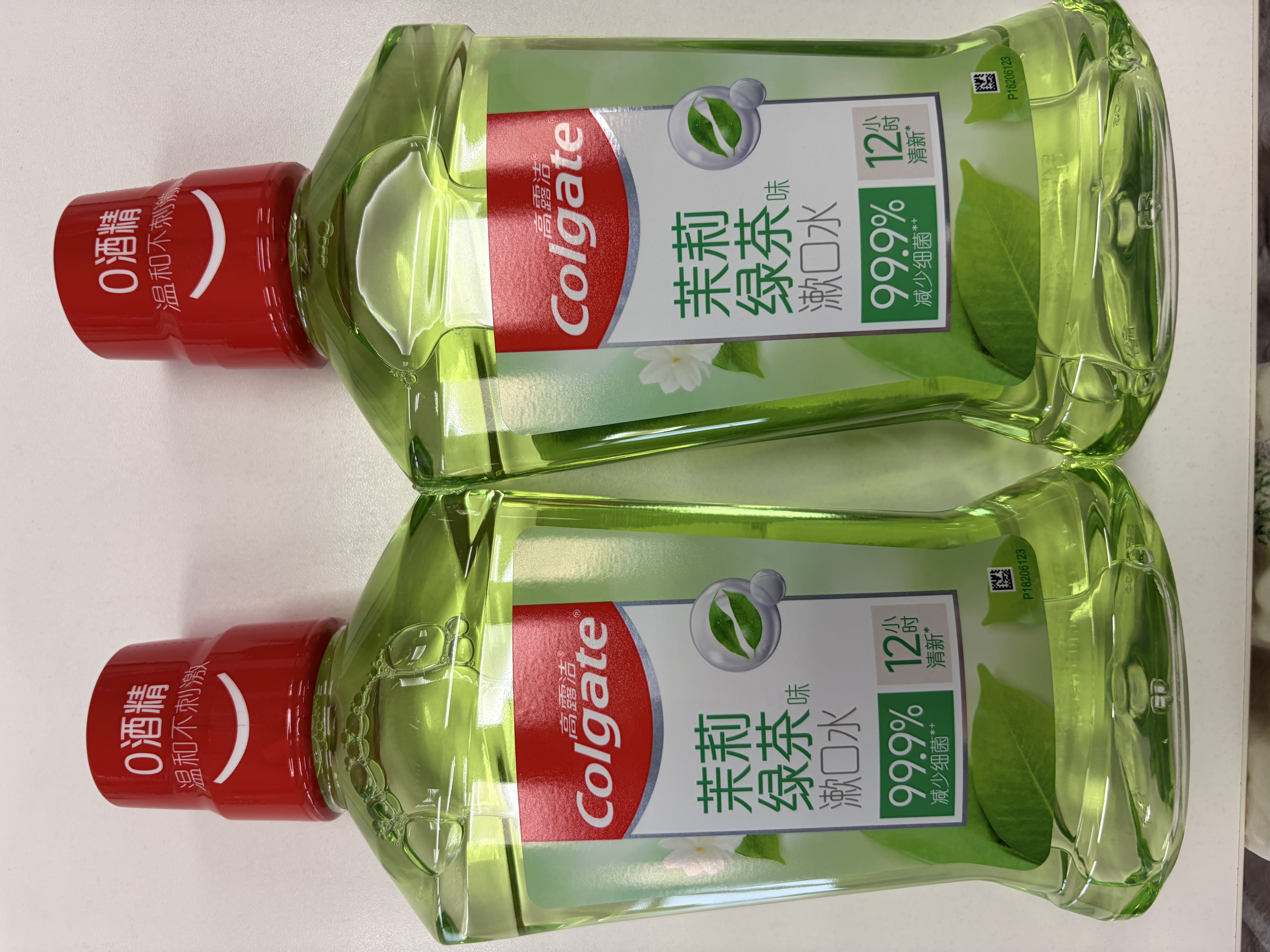 高露洁（Colgate）【会员店同款】茉莉绿茶漱口水500ml*2 无酒精温和清新口气去口臭 实拍图
