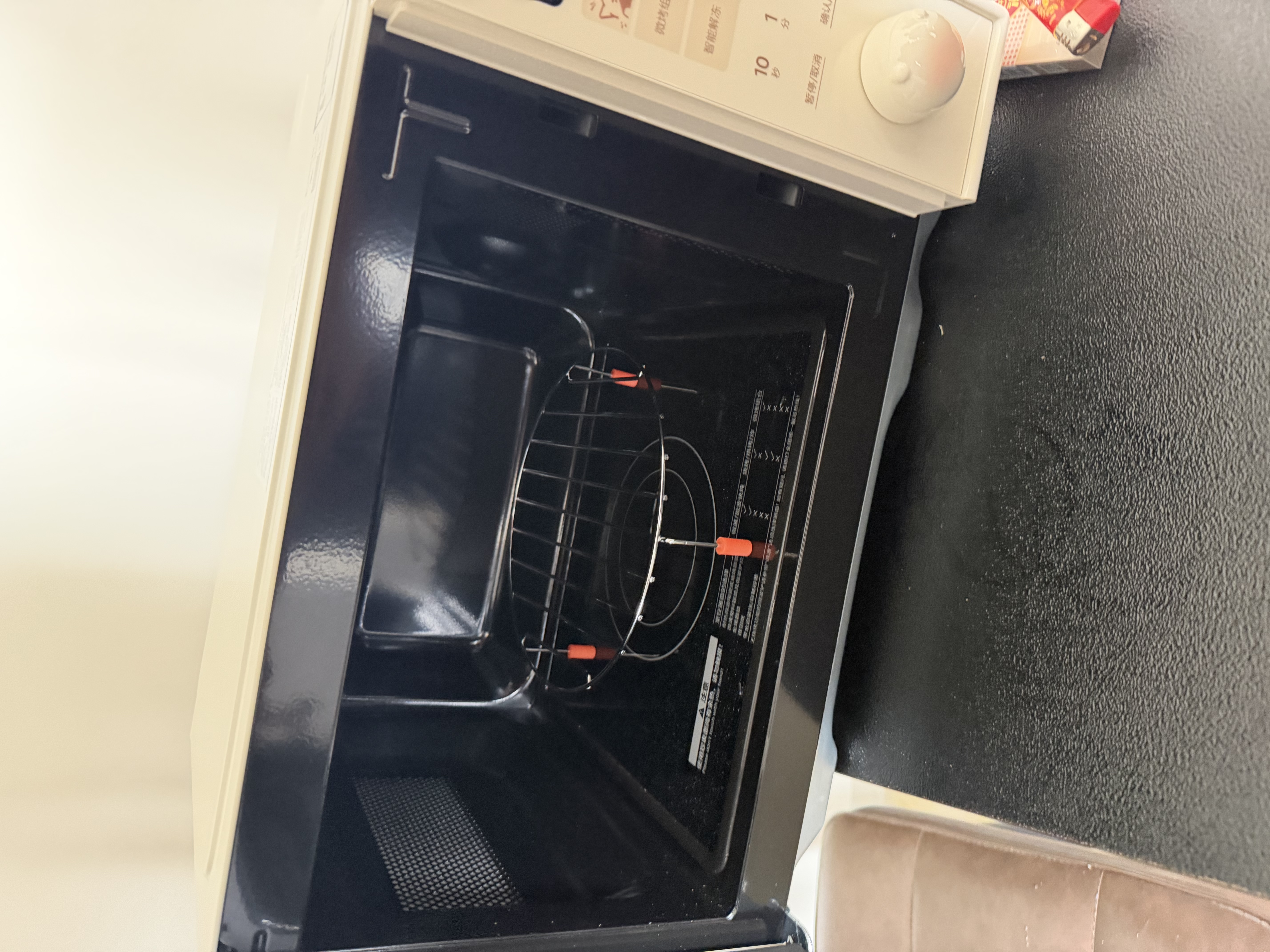 美的（Midea）小滋味萌宠猫爪变频微波炉微烤一体机23L大容量900W平板烧烤易清洁内胆2026新款（C23H5） 实拍图