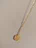 周六福爆闪方糖黄金项链足金吊坠生日礼物计价 约4.12g A0613172-40+5cm 实拍图