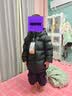 保姆鹅 儿童羽绒服宝宝短款加厚白鸭绒外套男童女童保暖防风冬[NG2637] 黑 120 实拍图