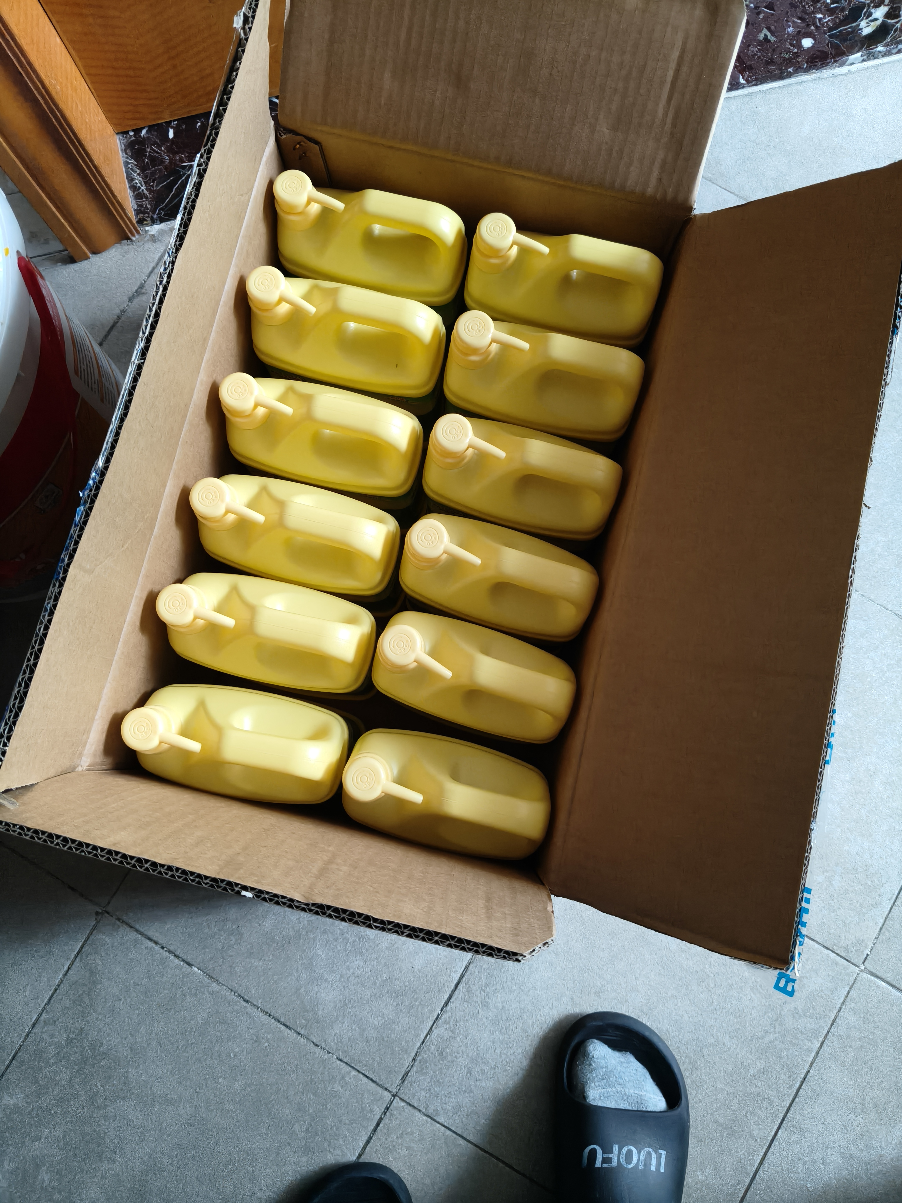 立白柠檬洗洁精大桶整箱12kg 去油不伤手餐馆食堂商用批发装随机发货 实拍图