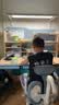 读书郎儿童学习书桌椅套装可升降中小学生桌椅子写字家用课桌香草蓝T12 1.2米楹木桌+光谱大路灯+追背椅蓝 实拍图