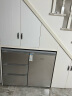 航天民生 BCD-210CV 210升 卧式冰箱家用双门冰柜式 小型柜式 橱柜嵌入式矮电冰箱 酷金 实拍图