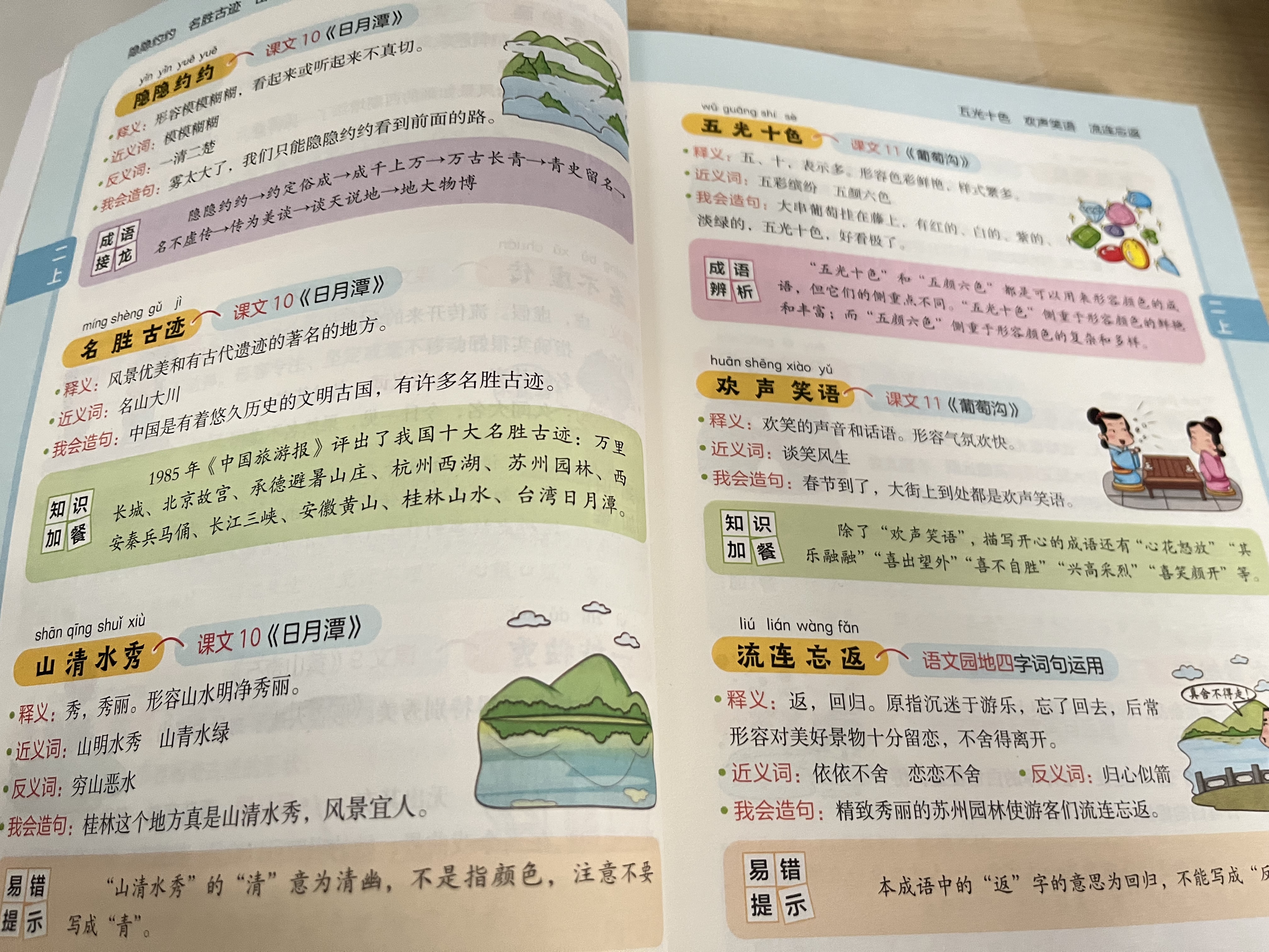 课本里的必背成语 小学一二三四五六年级同步语文必背常考高频成语速查速记考点趣味漫画成语词典积累大全 开学季 实拍图