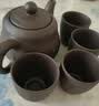 紫砂壶家用泡茶壶茶杯大容量单个功夫茶具大号主人品茗杯一壶四杯 紫砂将军壶一壶四杯【福】 实拍图