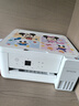 爱普生（EPSON）【6代新品】L4356墨仓式彩色无线AI学习打印机一体机家用/办公  L4266升级版(自动双面 液晶屏 白) 实拍图