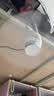 物克 宿舍风扇床上蚊帐内小吊扇床上静音无刷电机小型微风吊扇学生寝室用睡眠遥控定时户外露营悬挂 FS6B插电版【3米USB+线控】冰川白 实拍图