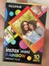 INSTAX富士instax立拍立得 mini相纸 彩虹单包10张+磁吸二合一相框 实拍图