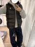断码新款羽绒服加厚马甲男女同款休闲立领坎肩百搭背心外穿外套 黑色-M66+SYC M 75-95斤 实拍图