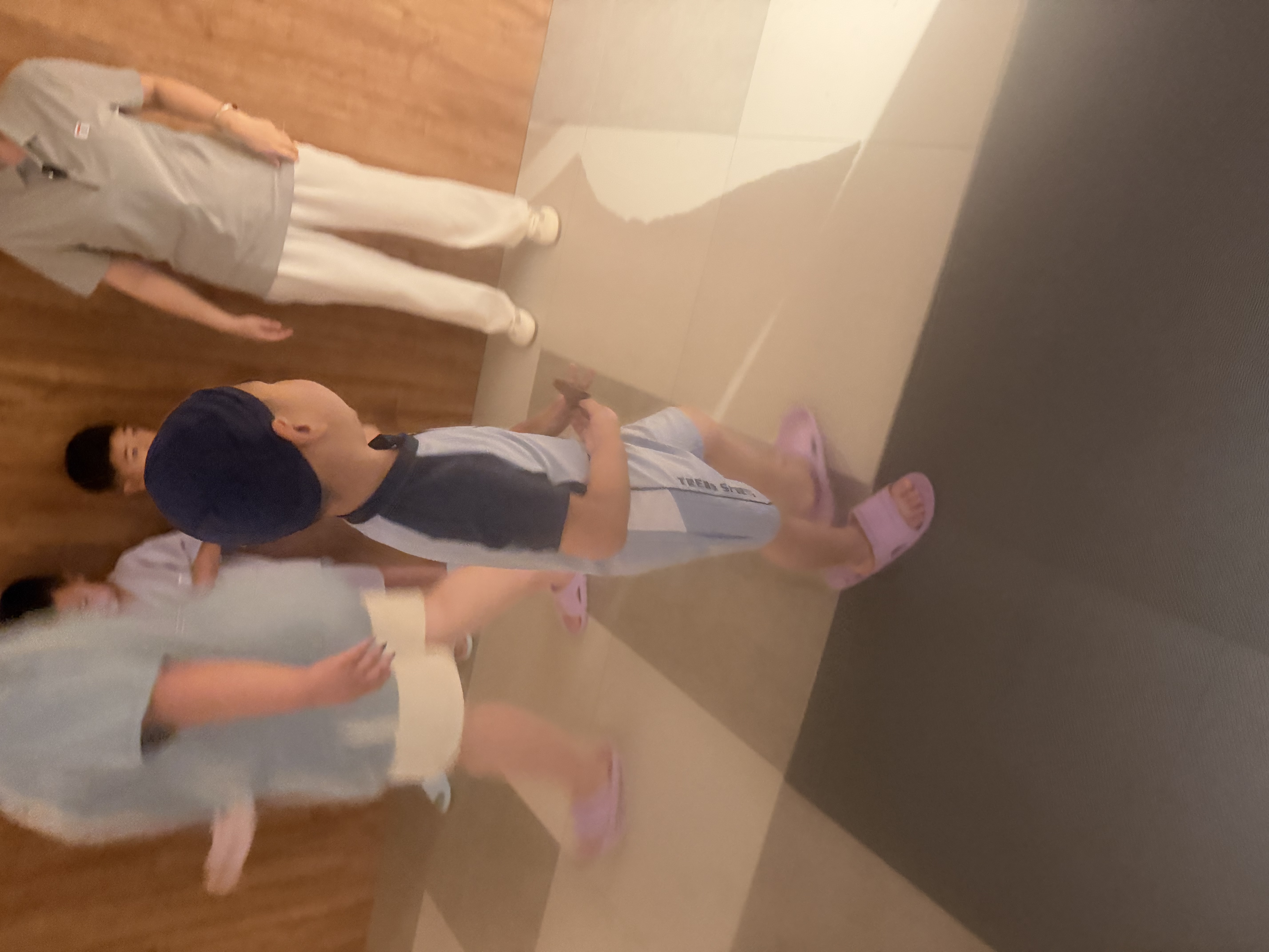 佑游儿童泳衣男孩青少年连体游泳馆防晒泡温泉泳装三件套35114蓝色2XL 实拍图
