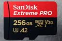 闪迪（SanDisk）256GB TF（MicroSD）内存卡 A2 4K V30 U3 C10 至尊超极速移动存储卡 读速200MB/s 写速140MB/s 实拍图
