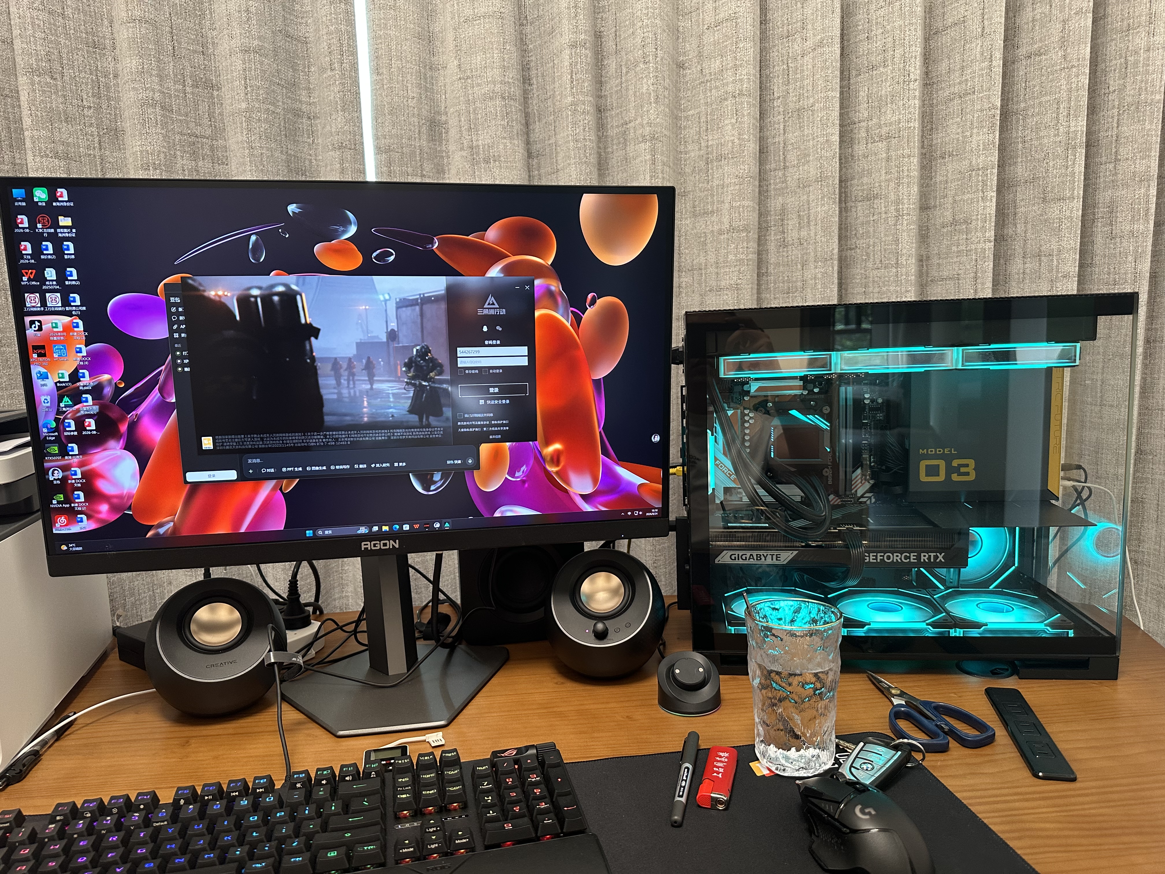 AOC爱攻26.5英寸4K240Hz 10Bit  DP2.1 每台6色轴校准 低蓝光游戏电竞显示器 【原装模组】4K240HZ 双模 AG276UZ 实拍图