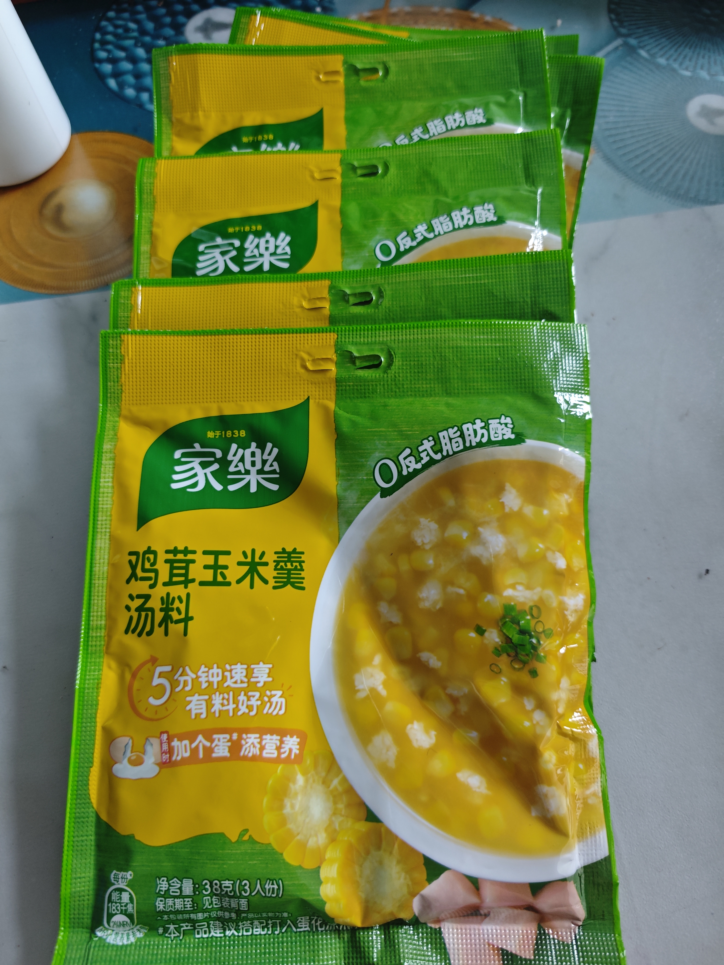 家乐快熟汤系列 鸡茸玉米羹38g*3袋 方便速食优选原料5分钟成菜 实拍图