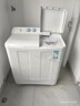 海尔（Haier）半自动双桶双缸波轮洗衣机 12KG大容量  强力去污洗大件 一级能效家电补贴以旧换新 XPB120-81D2 实拍图