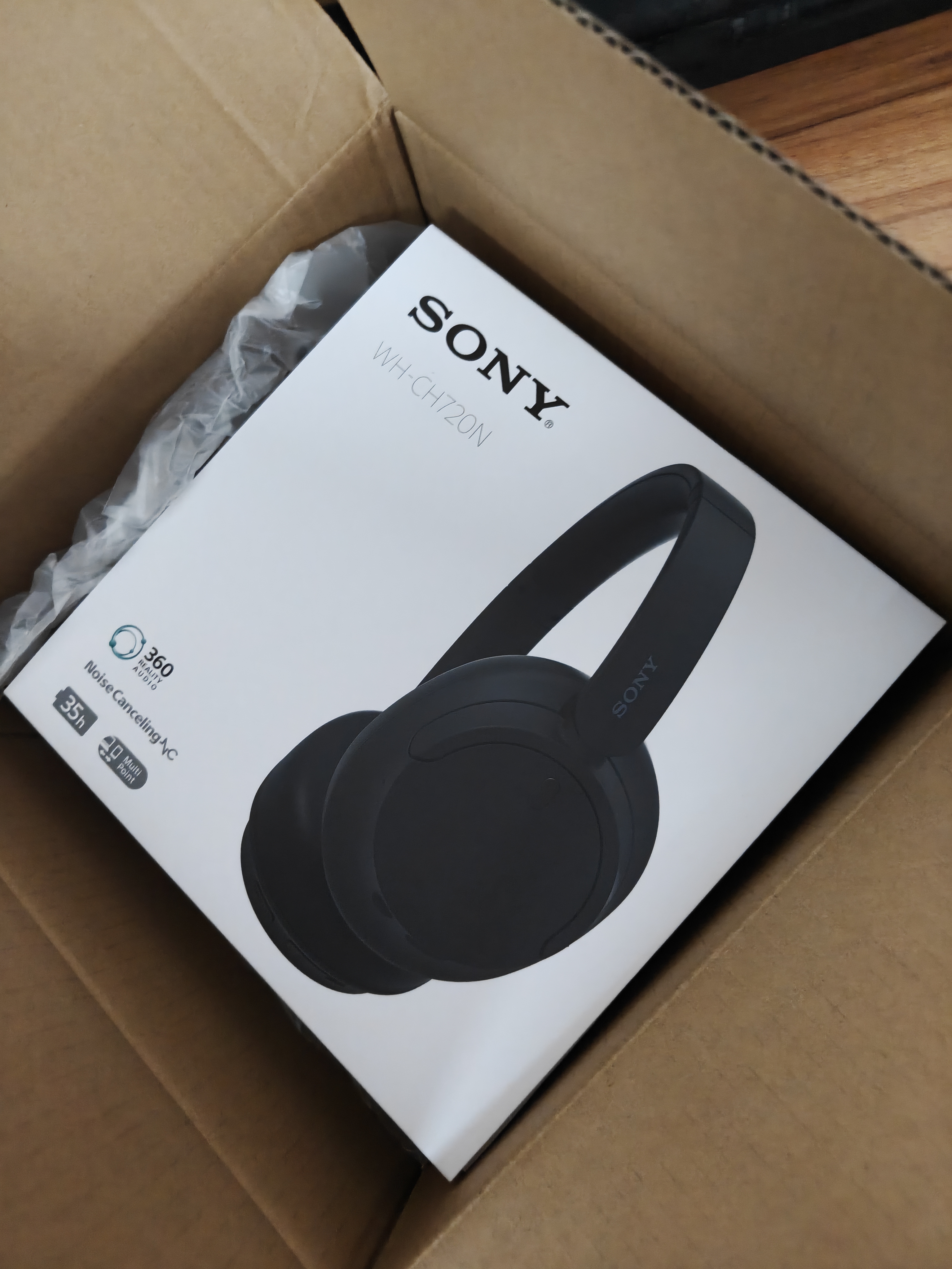 索尼（SONY）【官方直营】WH-CH720N 舒适高效头戴式降噪耳机 长久佩戴 降噪无忧性价比入门 送礼好物 黑色 官方标配 实拍图