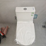 九牧（JOMOO）马桶家用一级水效防臭卫浴虹吸式马桶坐便器大冲力抗菌卫生间坐厕 镇店热卖【升级无棱】11370 305坑距(2515城包安装) 实拍图
