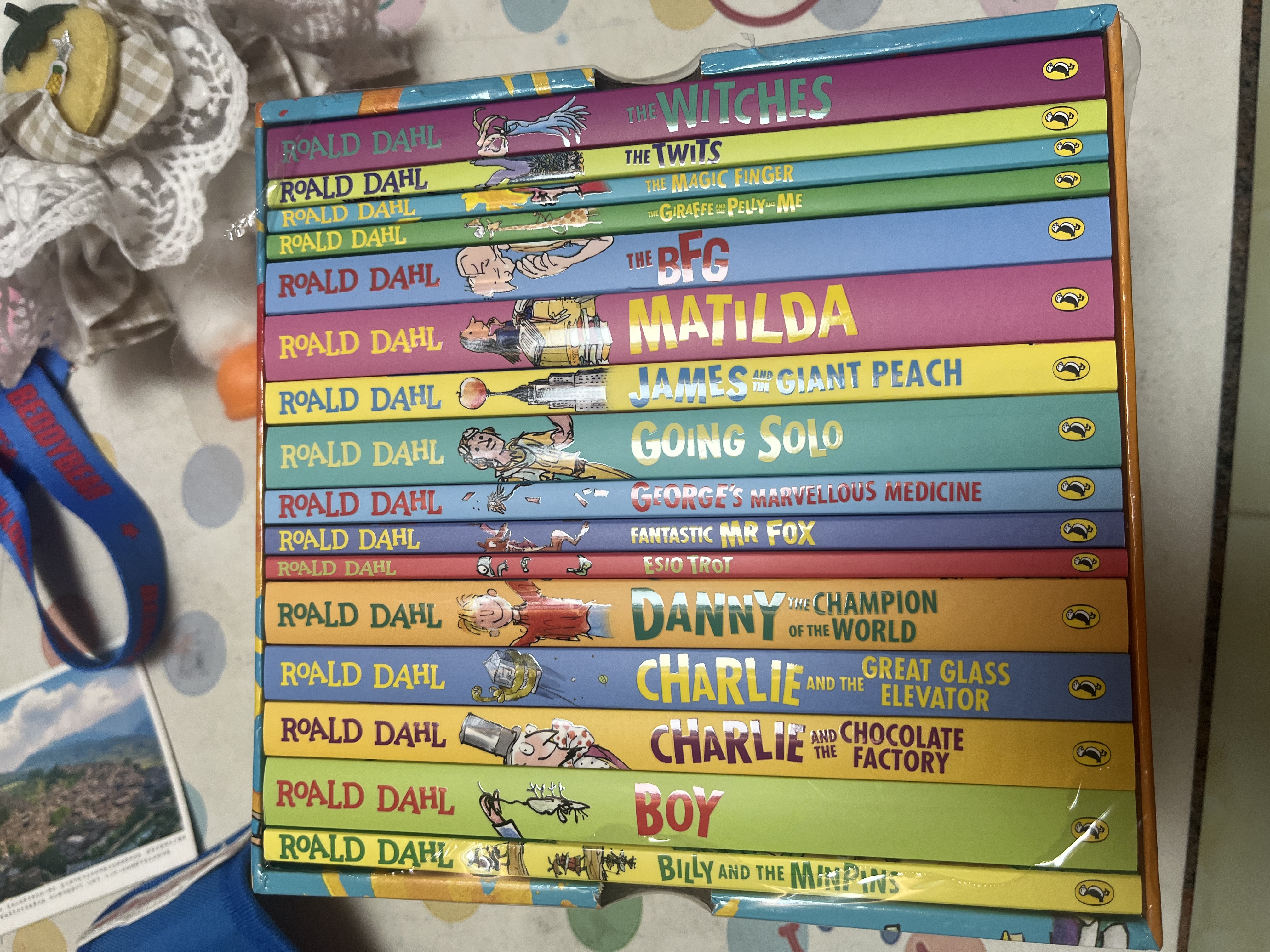 罗尔德达尔16册盒装 Roald Dahl 赠音频 了不起的狐狸爸爸 查理和巧克力工厂等 青少年儿童文学英语图书 进口原版英文小说 实拍图