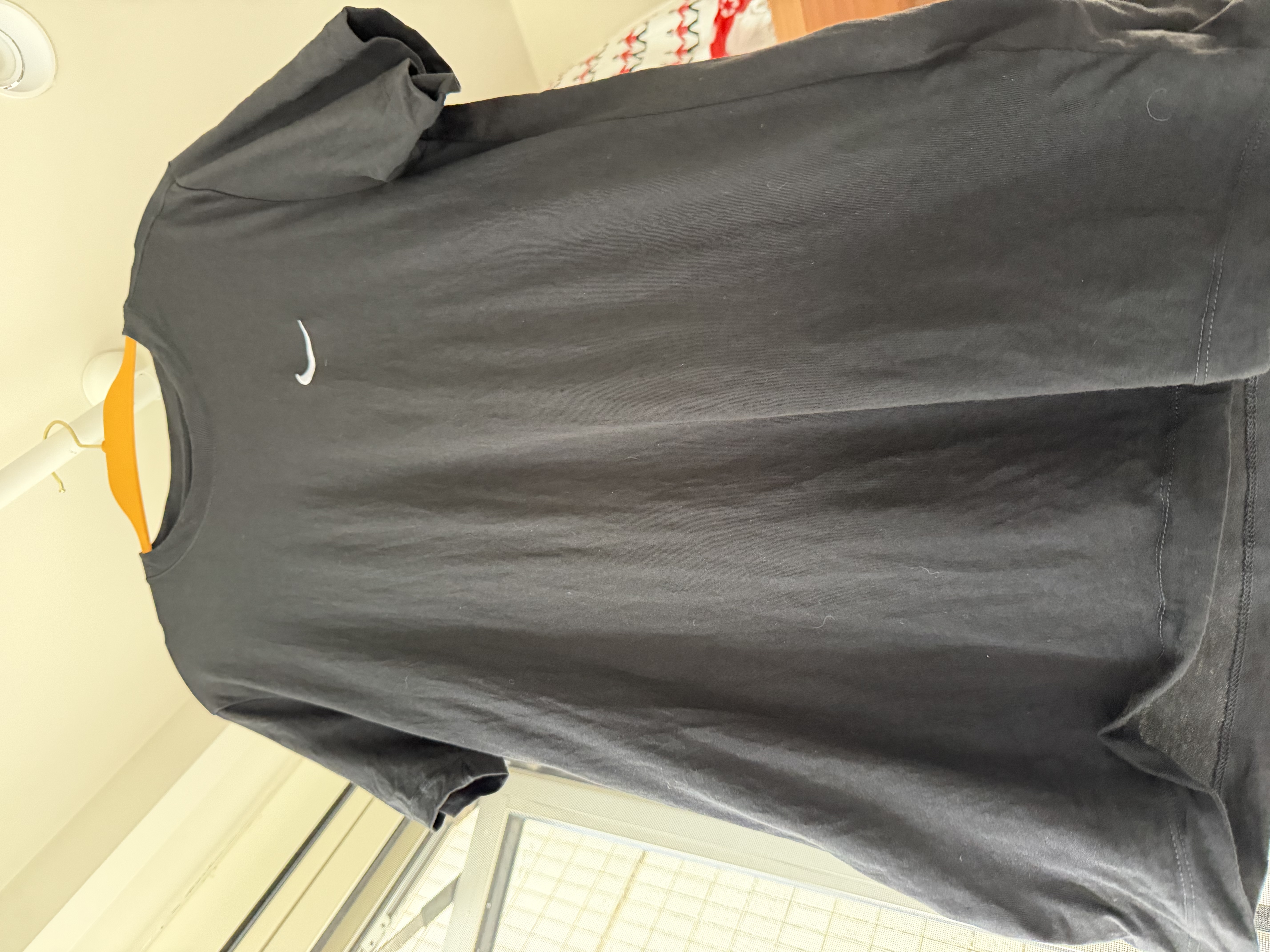耐克（NIKE）男子运动T恤夏季轻便休闲圆领纯棉运动服BV0508-010黑M 实拍图