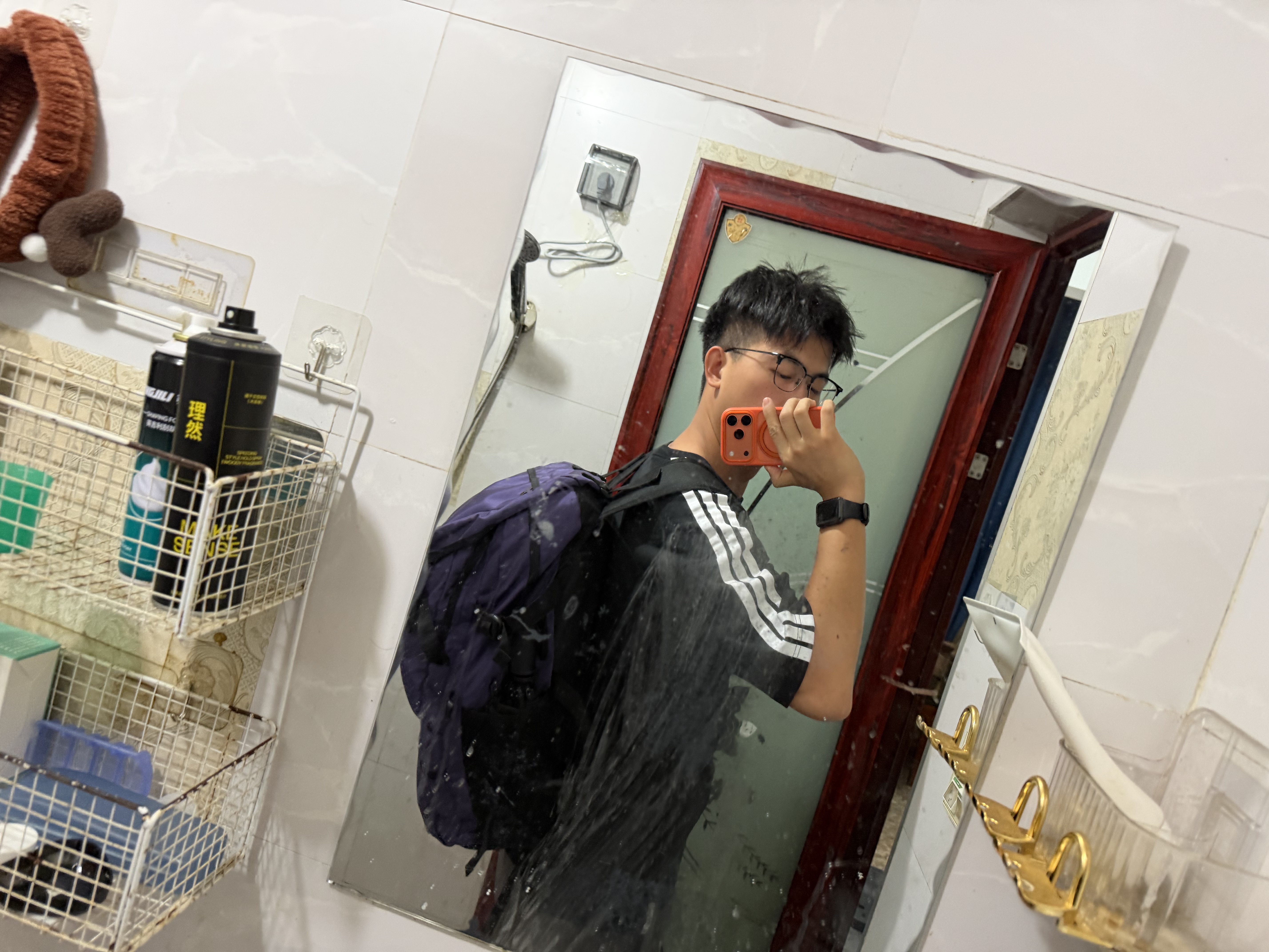 Landcase旅行包户外背包男女徒步旅行登山包双肩包男士背包旅游包8051紫大 实拍图