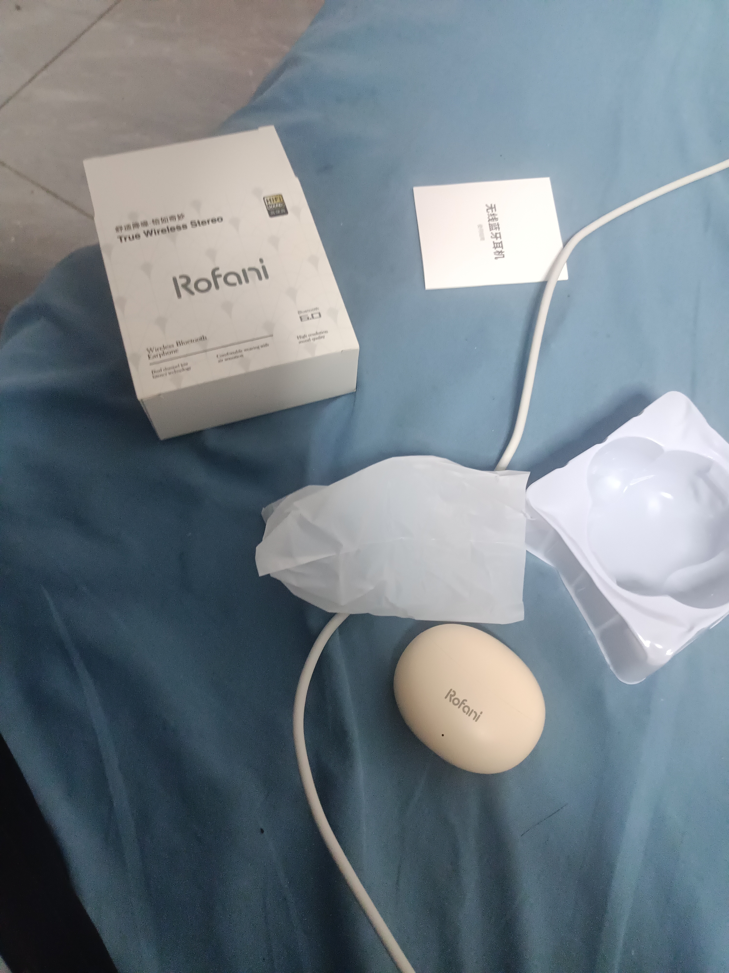 罗凡尼（Rofani） HIFI级全景音效电竞游戏低延迟高颜值长续航学生党性价比运动男女生安卓苹果通用入耳式蓝牙耳机 肤色顶配智能降噪超长待机续航智能触控低延迟云感佩戴 实拍图